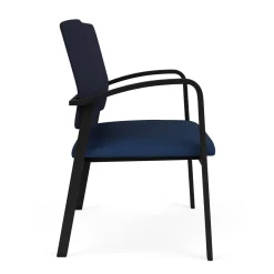 Newport Bariatric Guest Chair with Fabric Back and Antimicrobial Vinyl Seat
