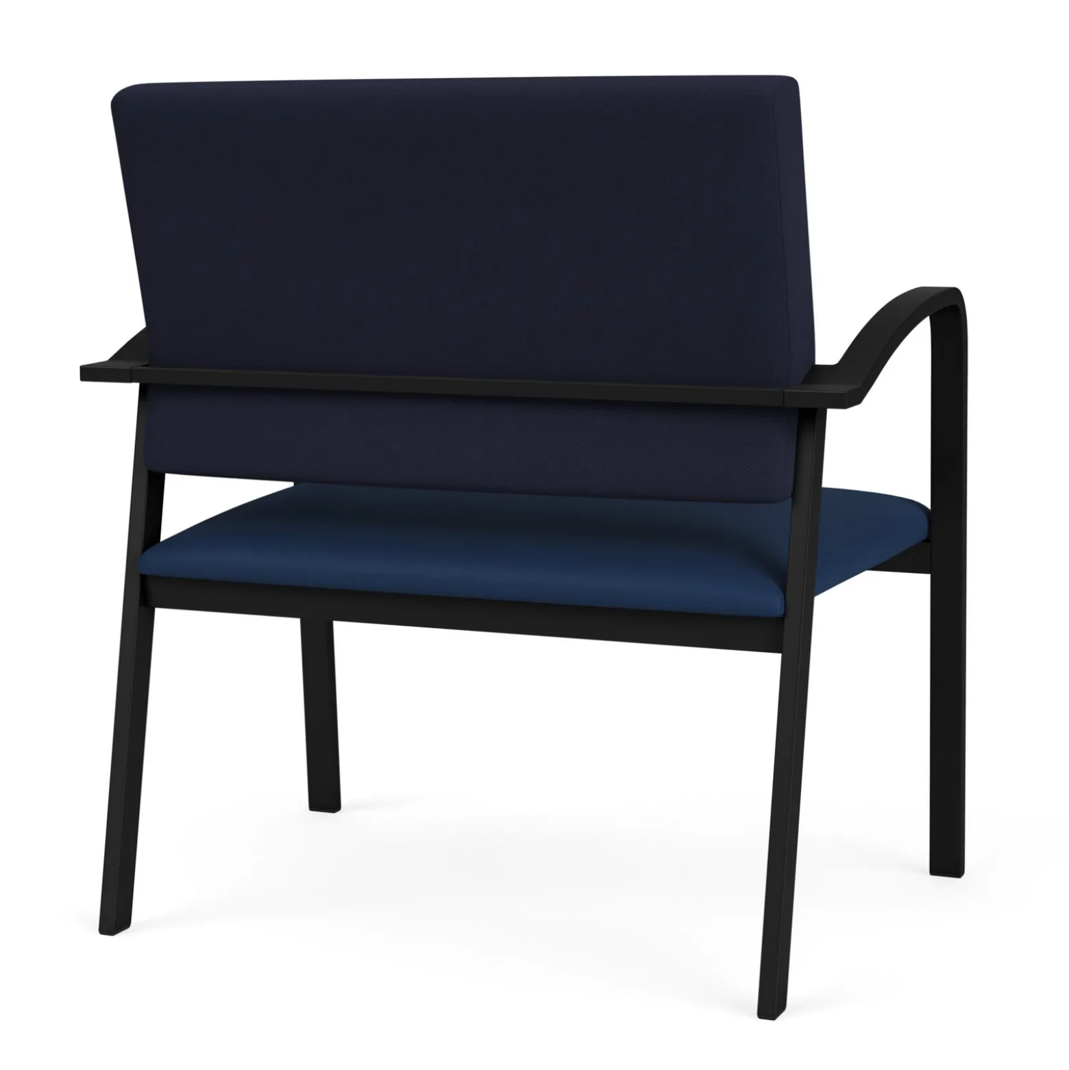 Newport Bariatric Guest Chair with Fabric Back and Antimicrobial Vinyl Seat
