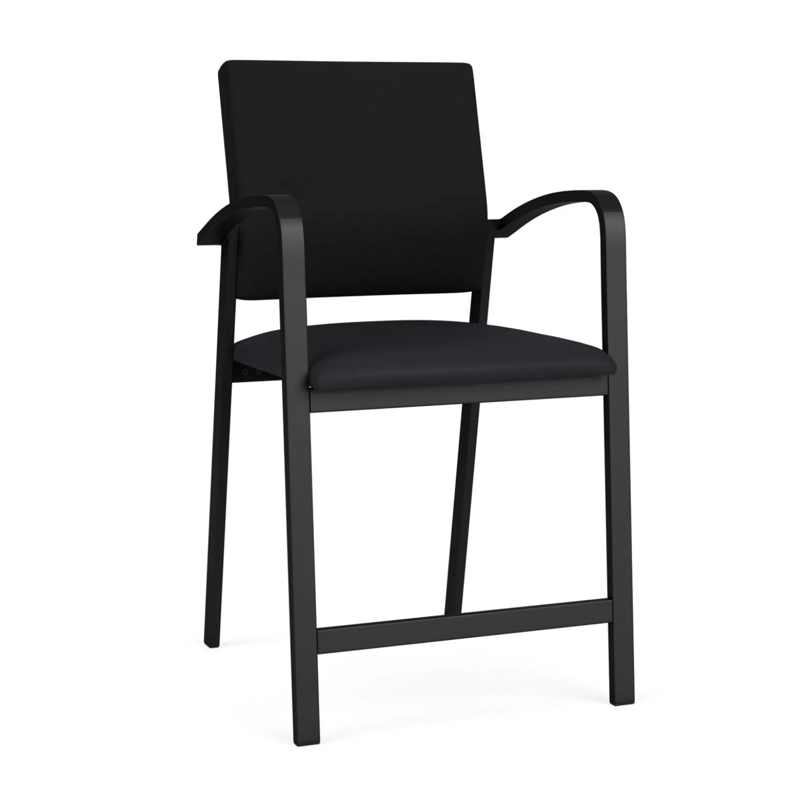 Newport Fabric Hip Chair with Fabric Back and Vinyl Seat