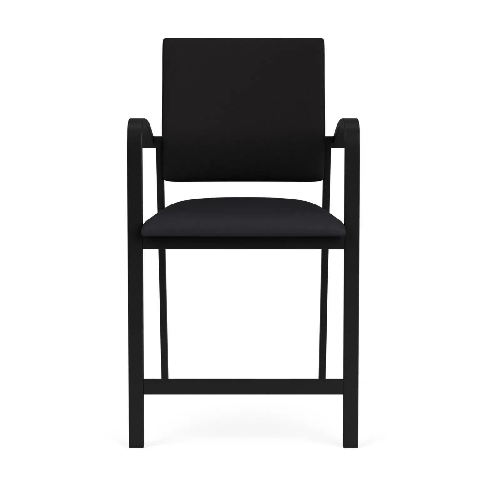 Newport Fabric Hip Chair with Fabric Back and Vinyl Seat
