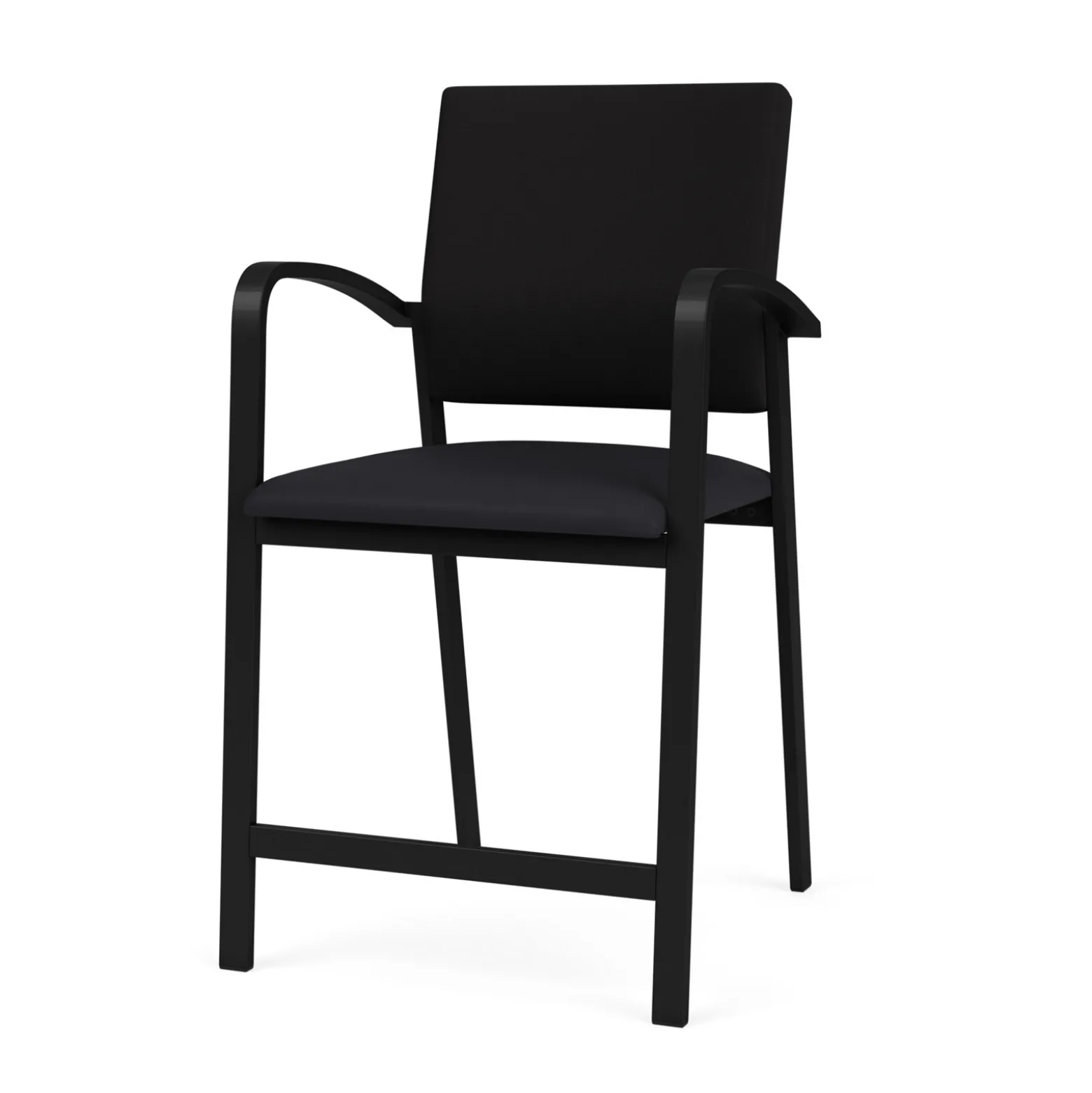 Newport Fabric Hip Chair with Fabric Back and Vinyl Seat