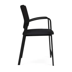 Newport Fabric Hip Chair with Fabric Back and Vinyl Seat