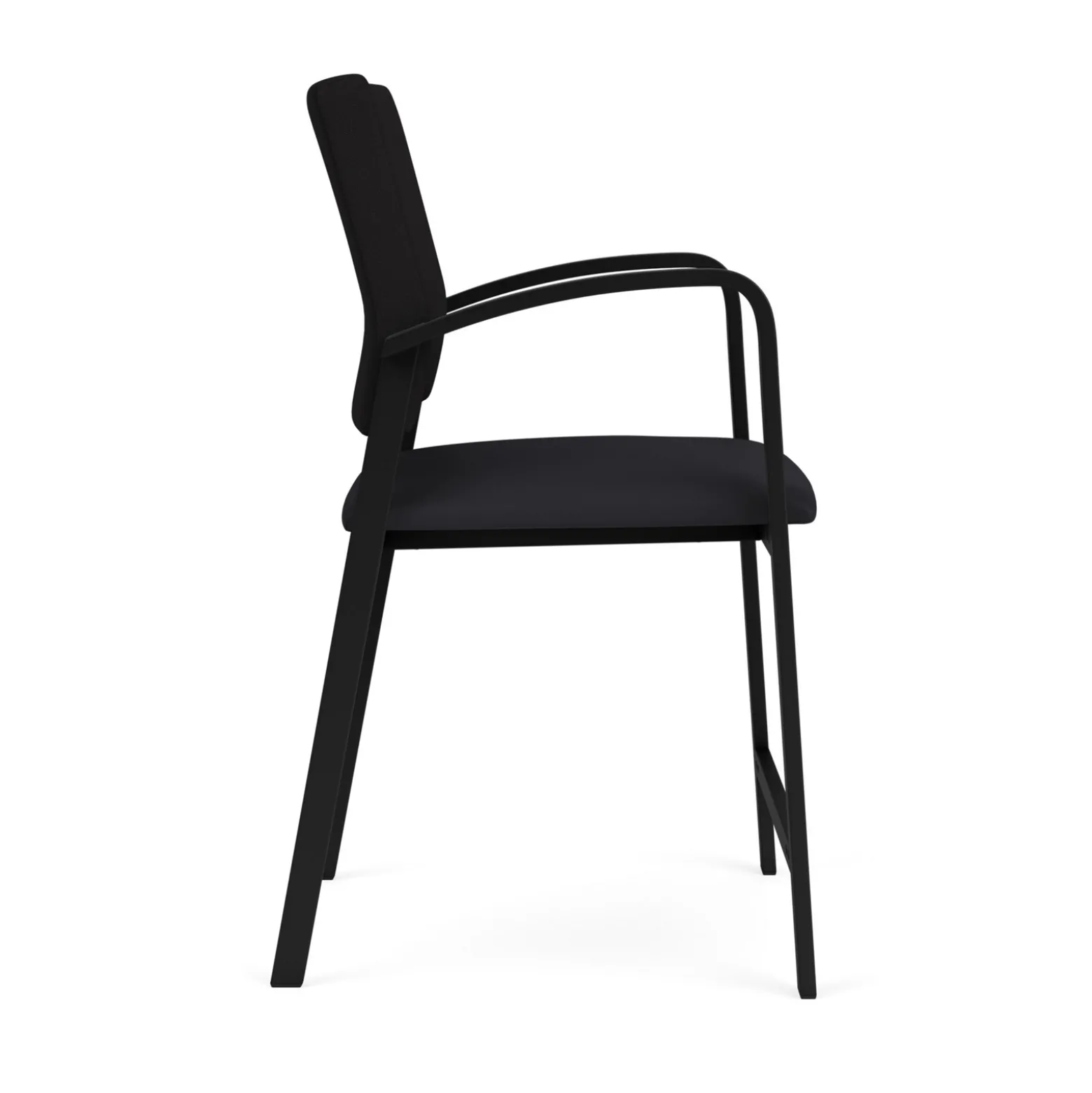Newport Fabric Hip Chair with Fabric Back and Vinyl Seat