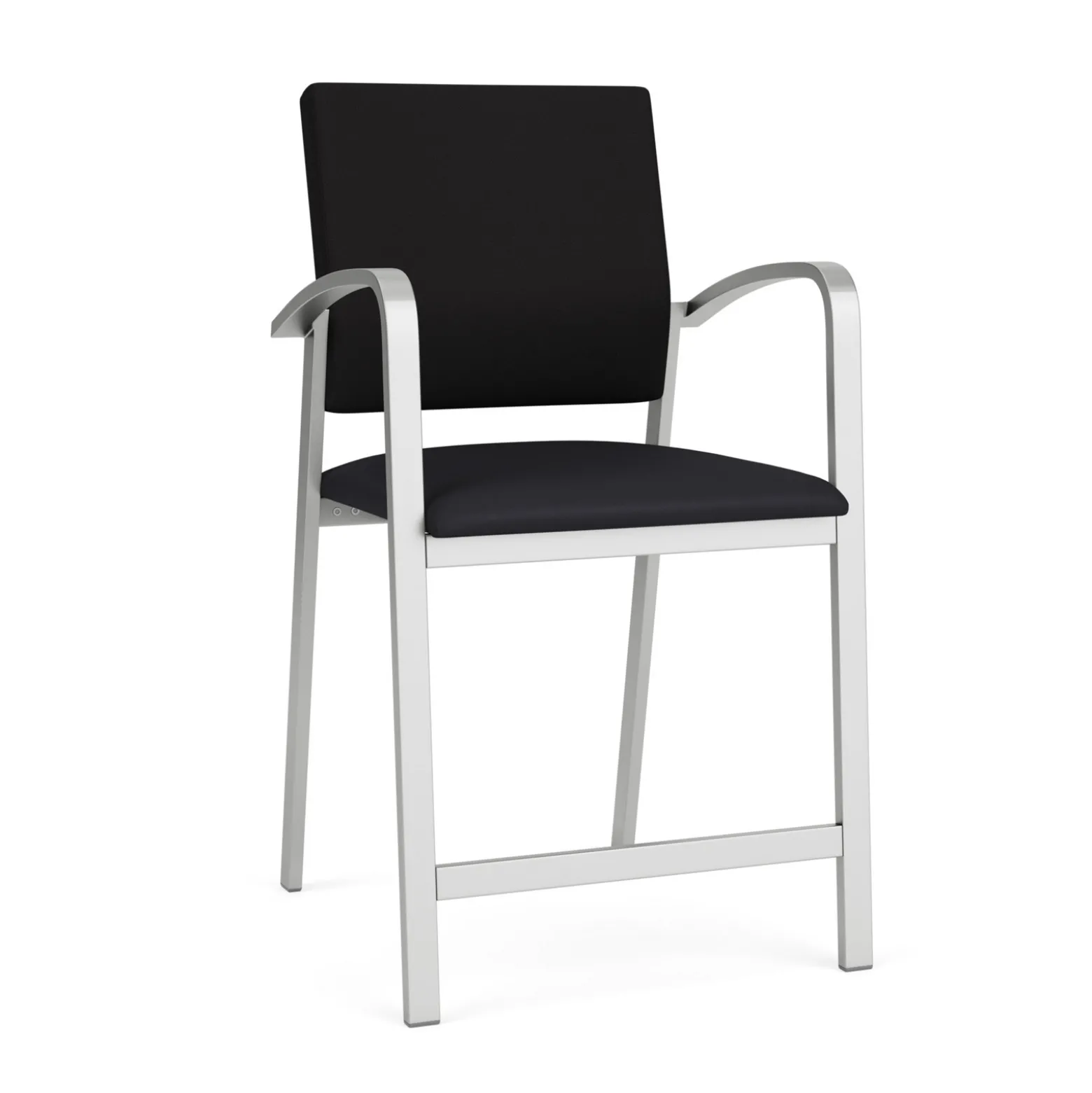 Newport Fabric Hip Chair with Fabric Back and Vinyl Seat