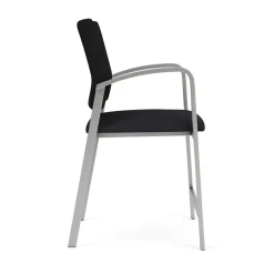 Newport Fabric Hip Chair with Fabric Back and Vinyl Seat