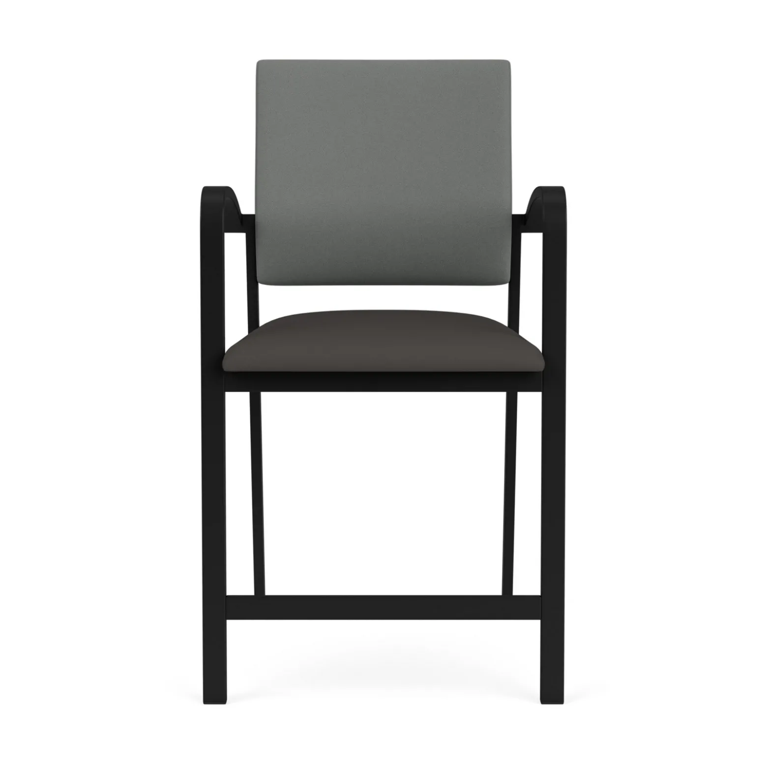 Newport Fabric Hip Chair with Fabric Back and Vinyl Seat