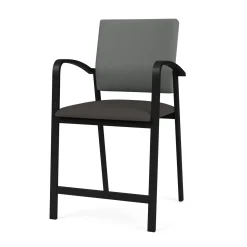 Newport Fabric Hip Chair with Fabric Back and Vinyl Seat
