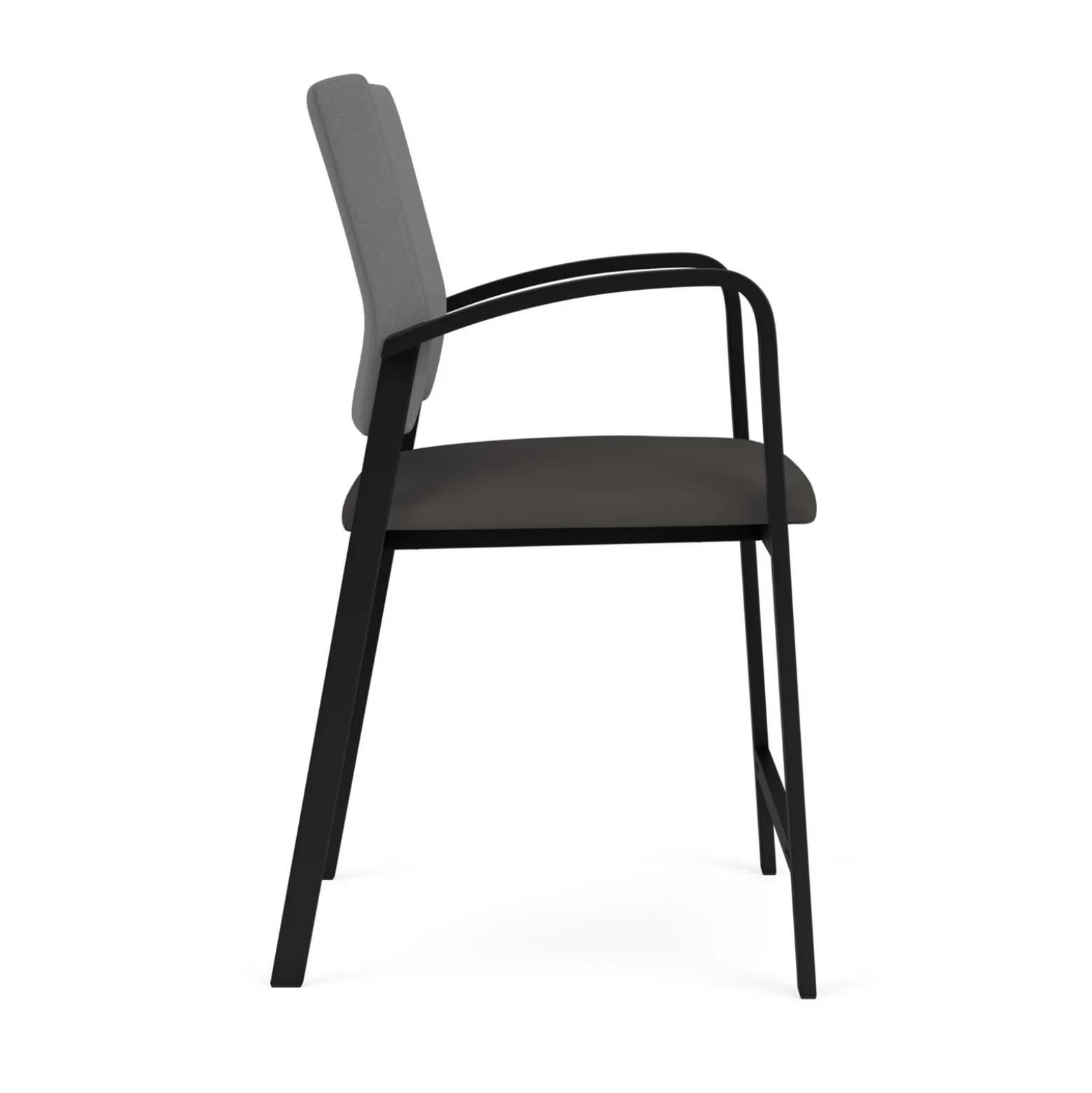 Newport Fabric Hip Chair with Fabric Back and Vinyl Seat