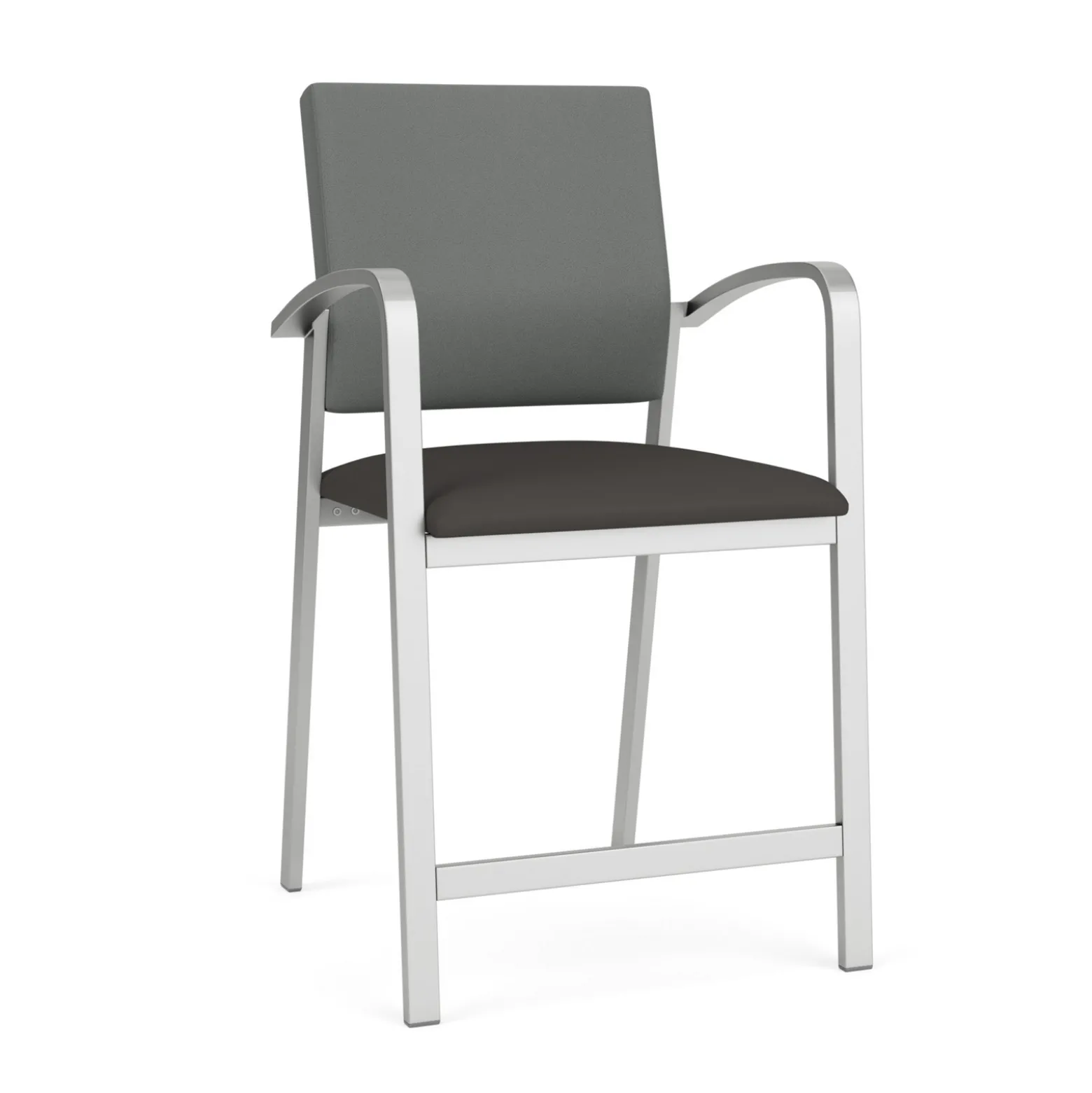 Newport Fabric Hip Chair with Fabric Back and Vinyl Seat