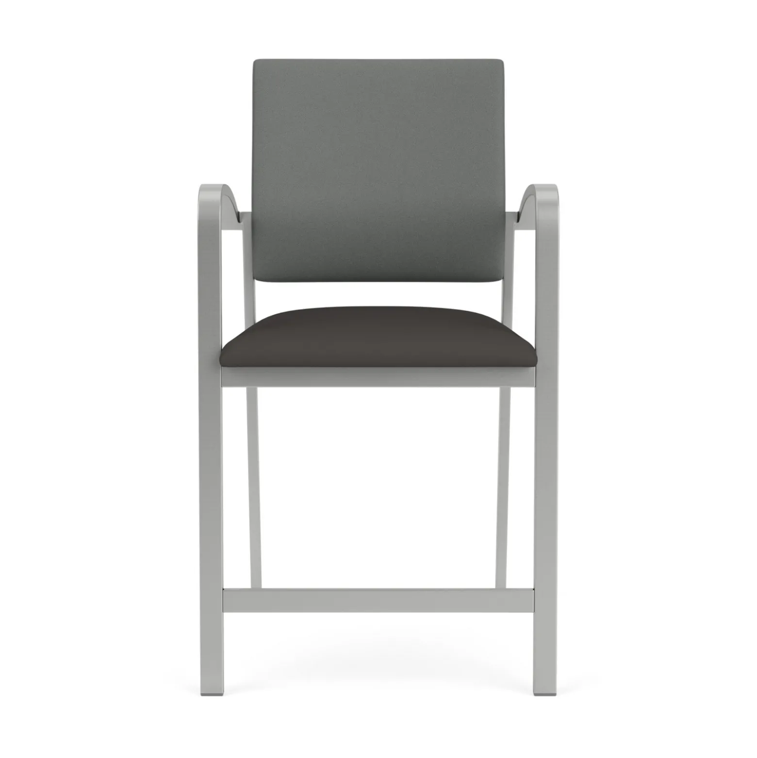 Newport Fabric Hip Chair with Fabric Back and Vinyl Seat