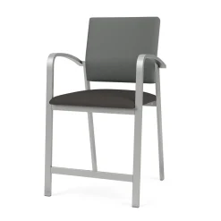 Newport Fabric Hip Chair with Fabric Back and Vinyl Seat
