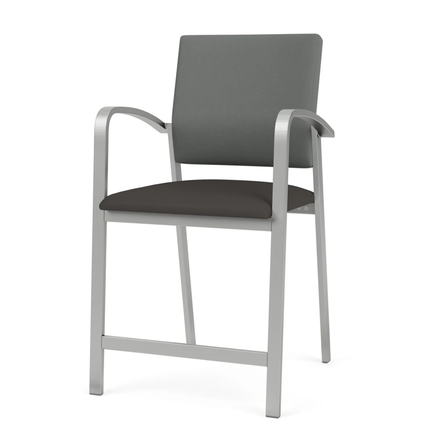 Newport Fabric Hip Chair with Fabric Back and Vinyl Seat
