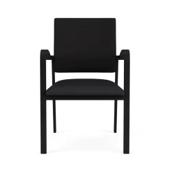 Newport Guest Chair with Fabric Back and Vinyl Seat