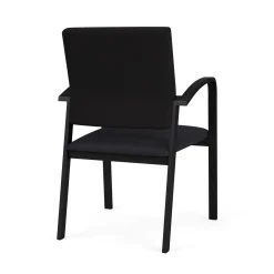Newport Guest Chair with Fabric Back and Vinyl Seat