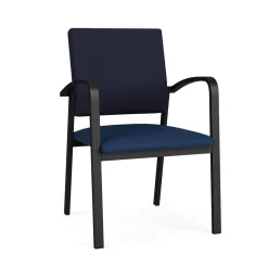 Newport Guest Chair with Fabric Back and Vinyl Seat