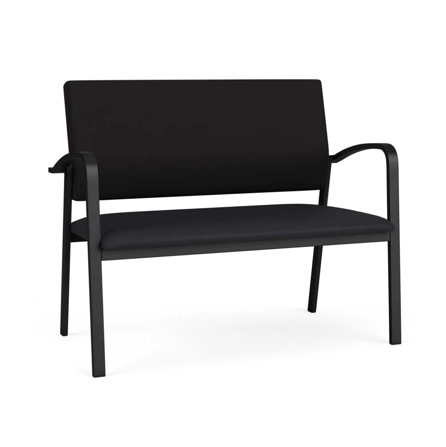 Newport Loveseat with Fabric Back and Antimicrobial Vinyl Seat