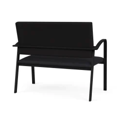 Newport Loveseat with Fabric Back and Antimicrobial Vinyl Seat