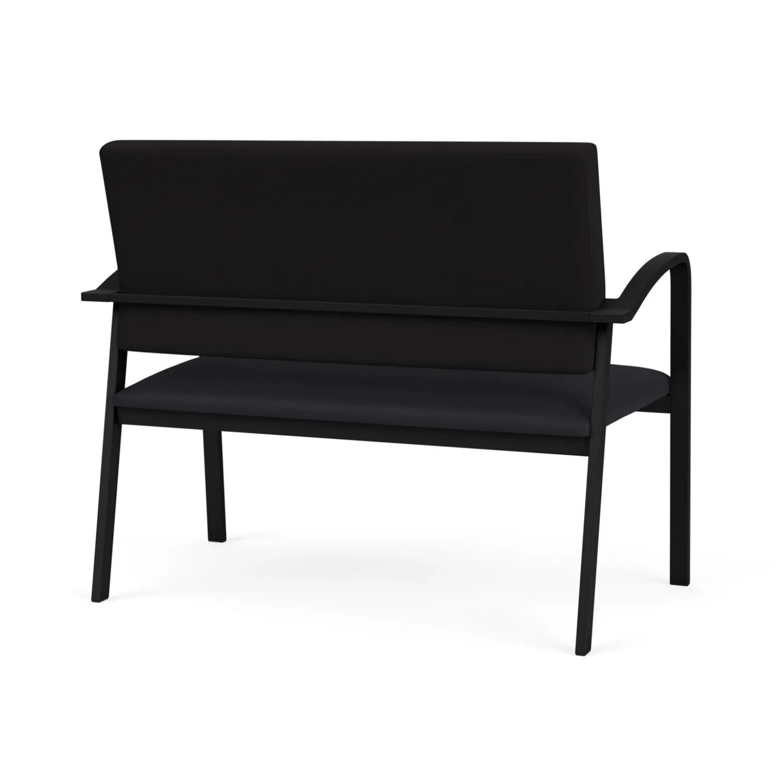 Newport Loveseat with Fabric Back and Antimicrobial Vinyl Seat