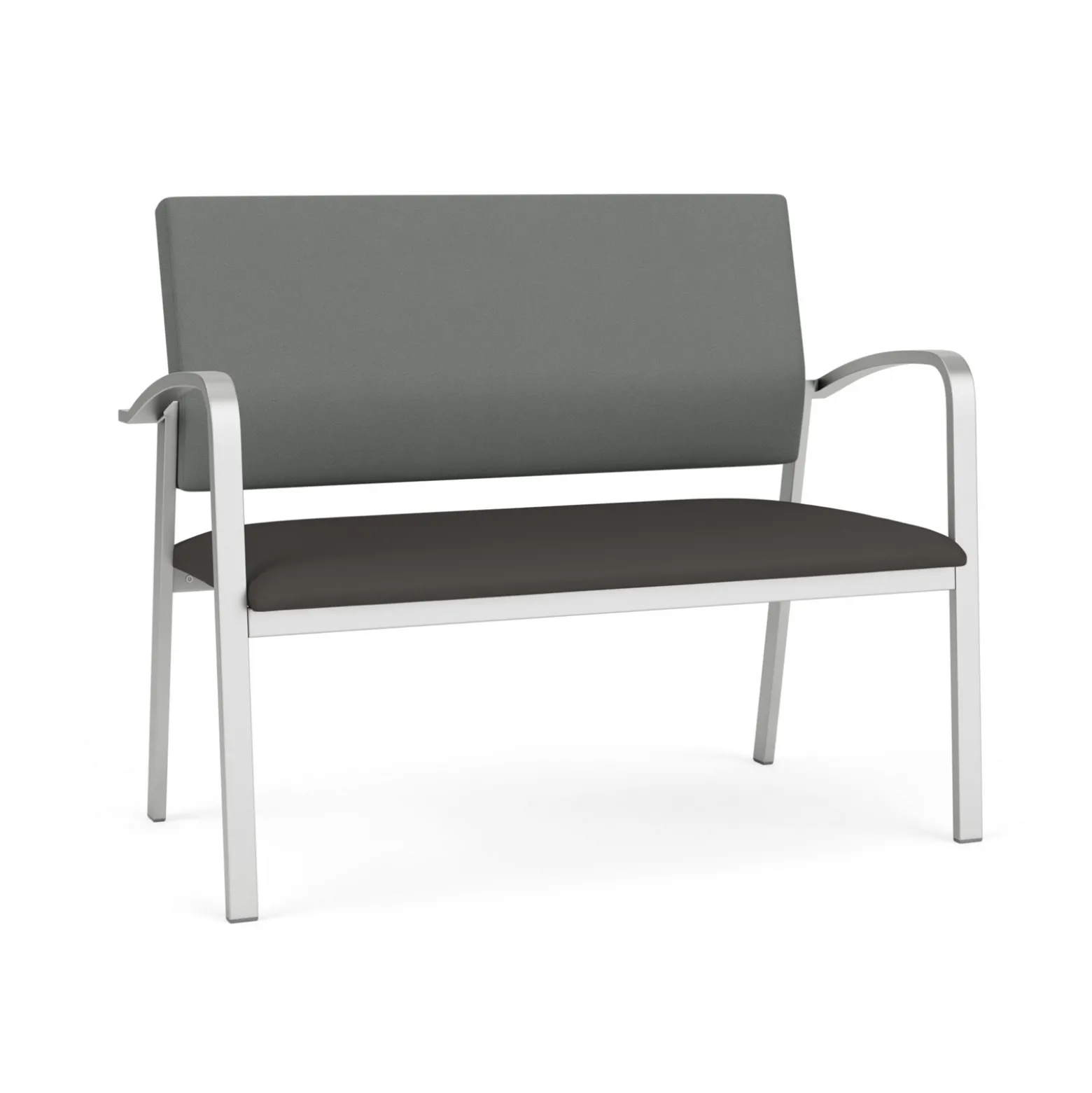 Newport Loveseat with Fabric Back and Antimicrobial Vinyl Seat