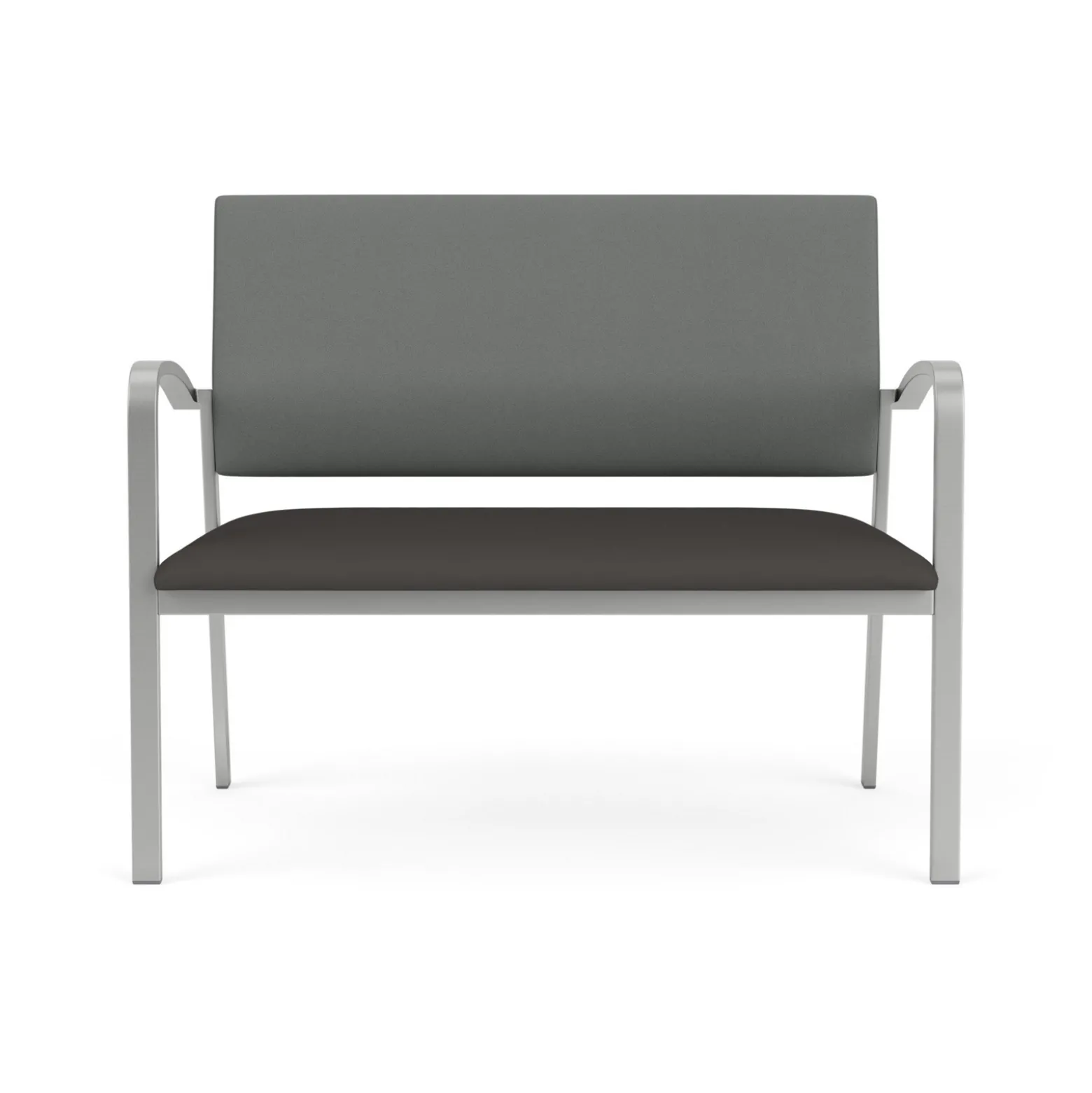 Newport Loveseat with Fabric Back and Antimicrobial Vinyl Seat