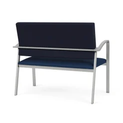 Newport Loveseat with Fabric Back and Antimicrobial Vinyl Seat