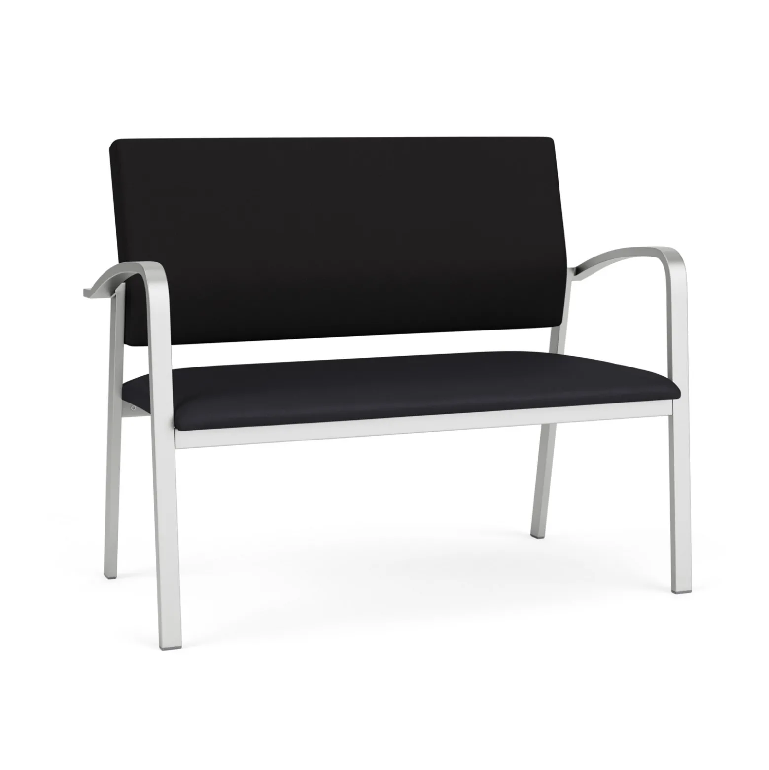 Newport Loveseat with Fabric Back and Antimicrobial Vinyl Seat