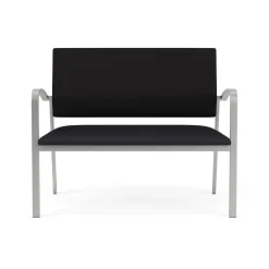Newport Loveseat with Fabric Back and Antimicrobial Vinyl Seat