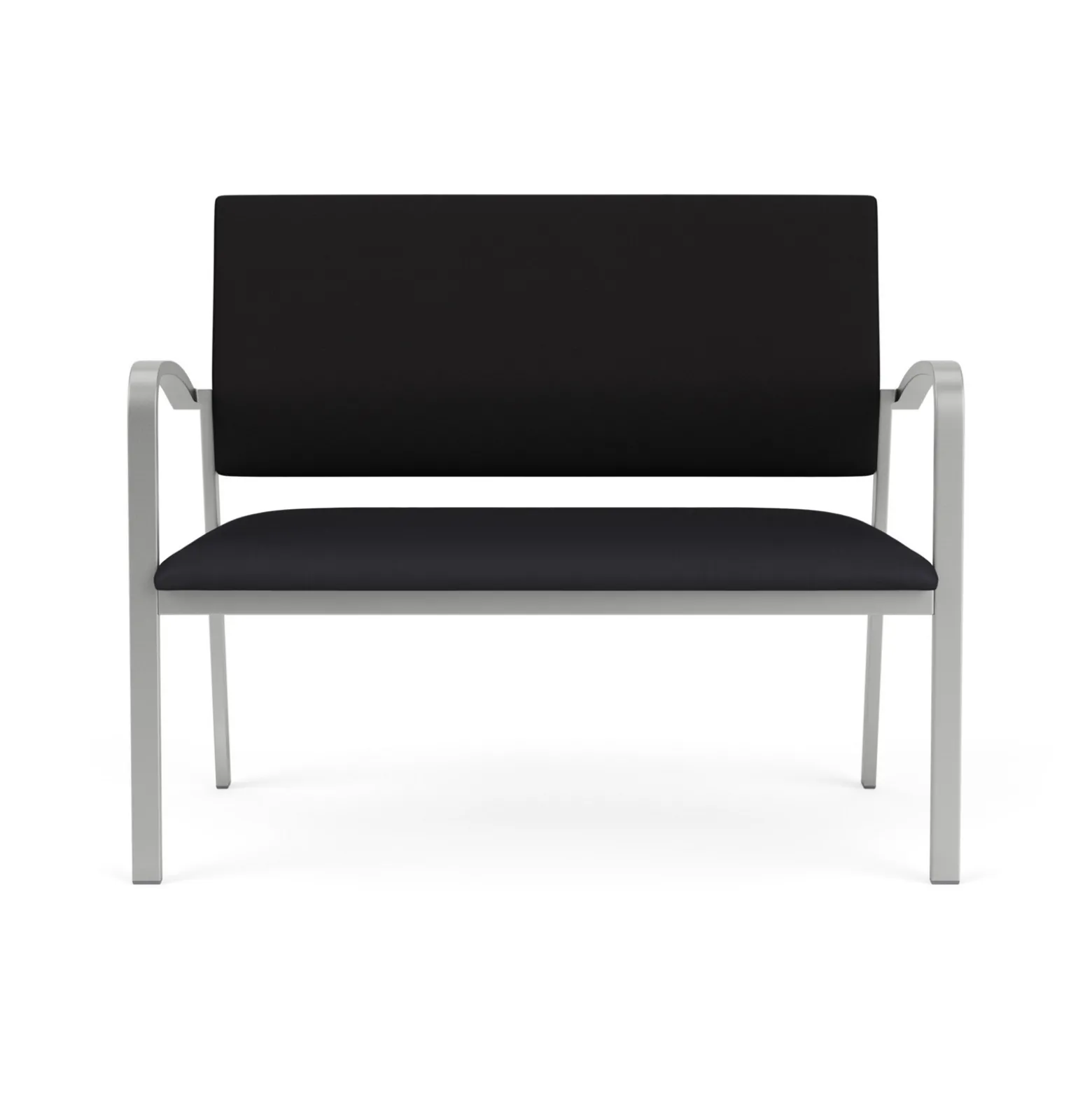 Newport Loveseat with Fabric Back and Antimicrobial Vinyl Seat