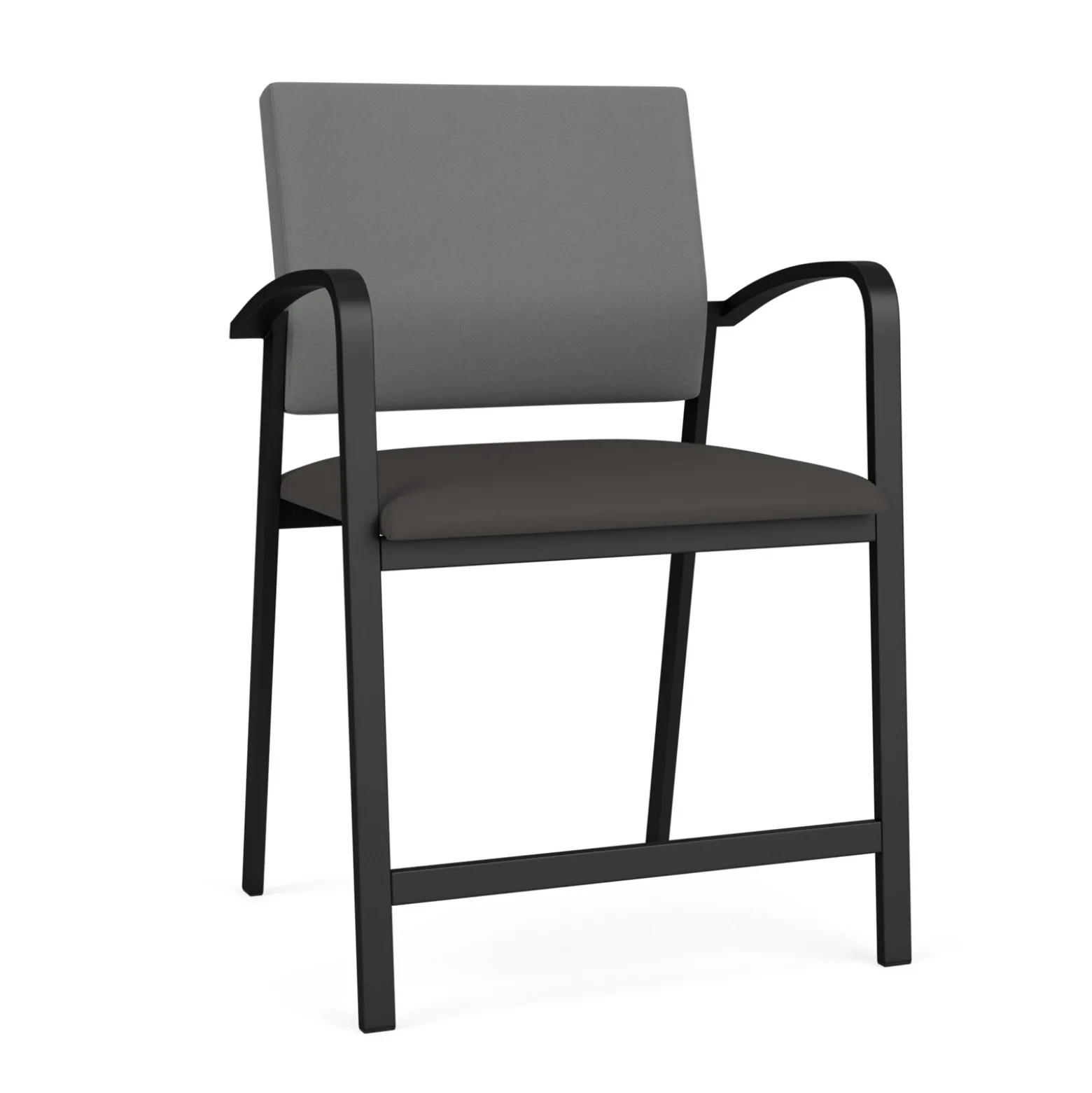 Newport Oversized Hip Chair with Fabric Back and Vinyl Seat