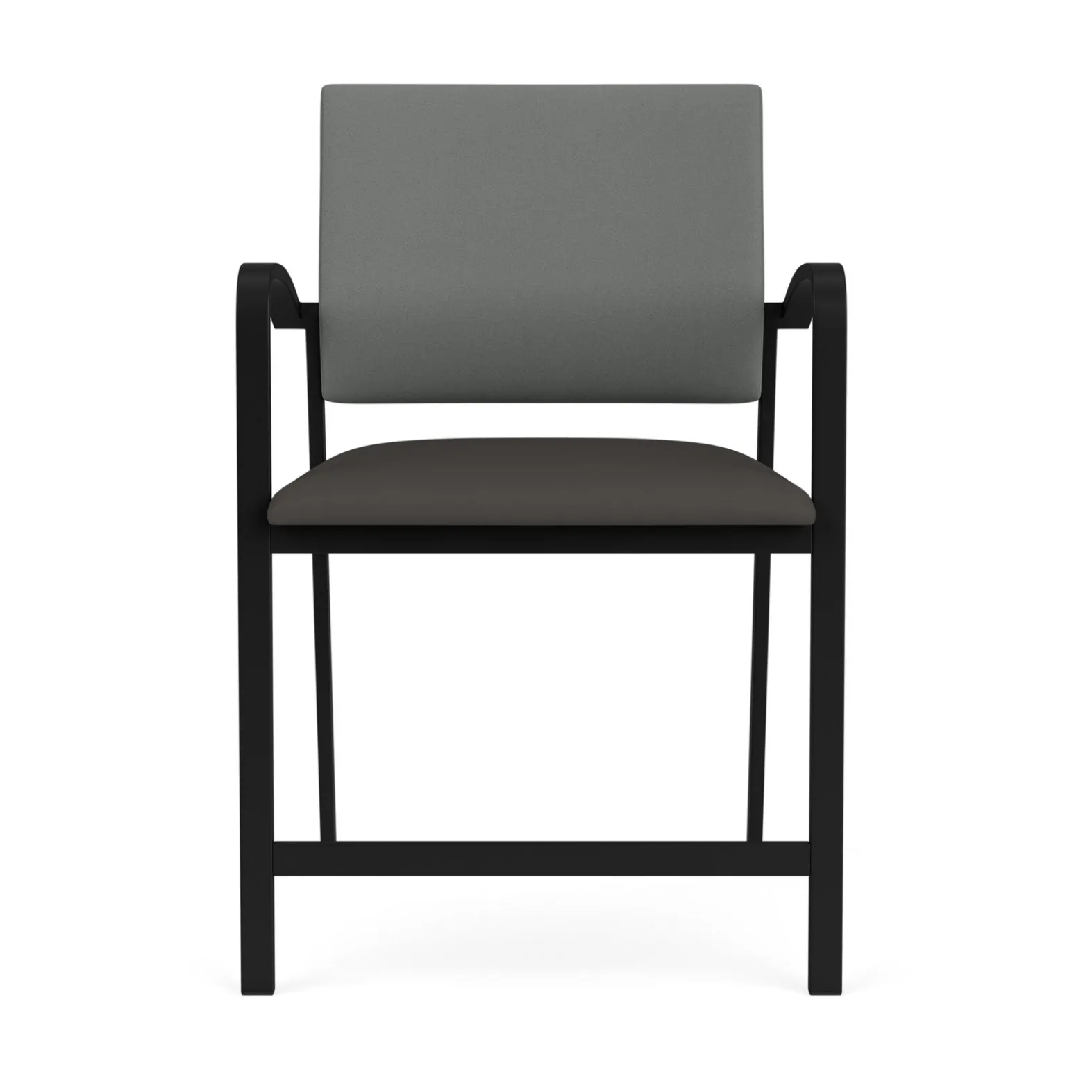 Newport Oversized Hip Chair with Fabric Back and Vinyl Seat
