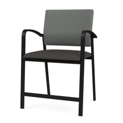 Newport Oversized Hip Chair with Fabric Back and Vinyl Seat