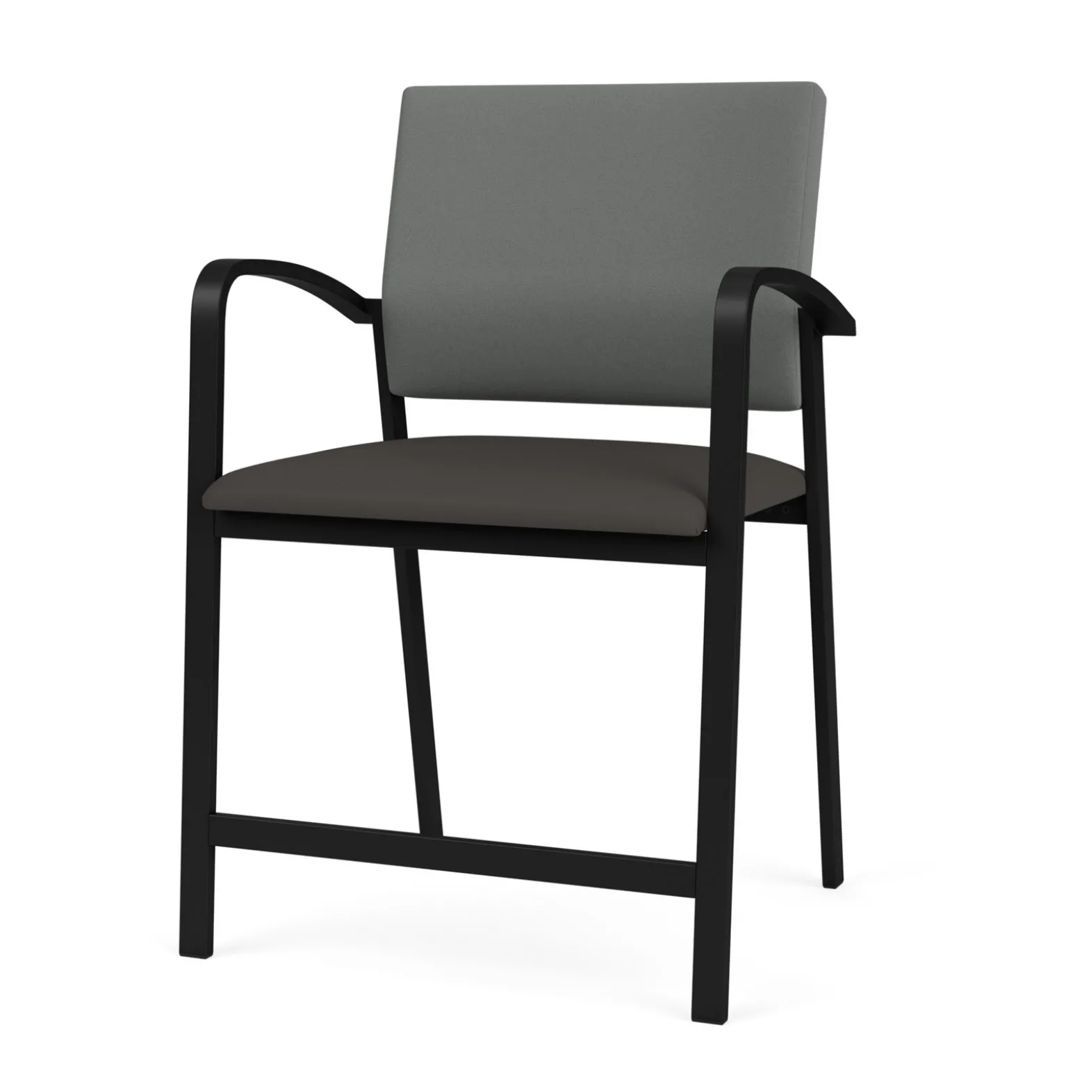 Newport Oversized Hip Chair with Fabric Back and Vinyl Seat