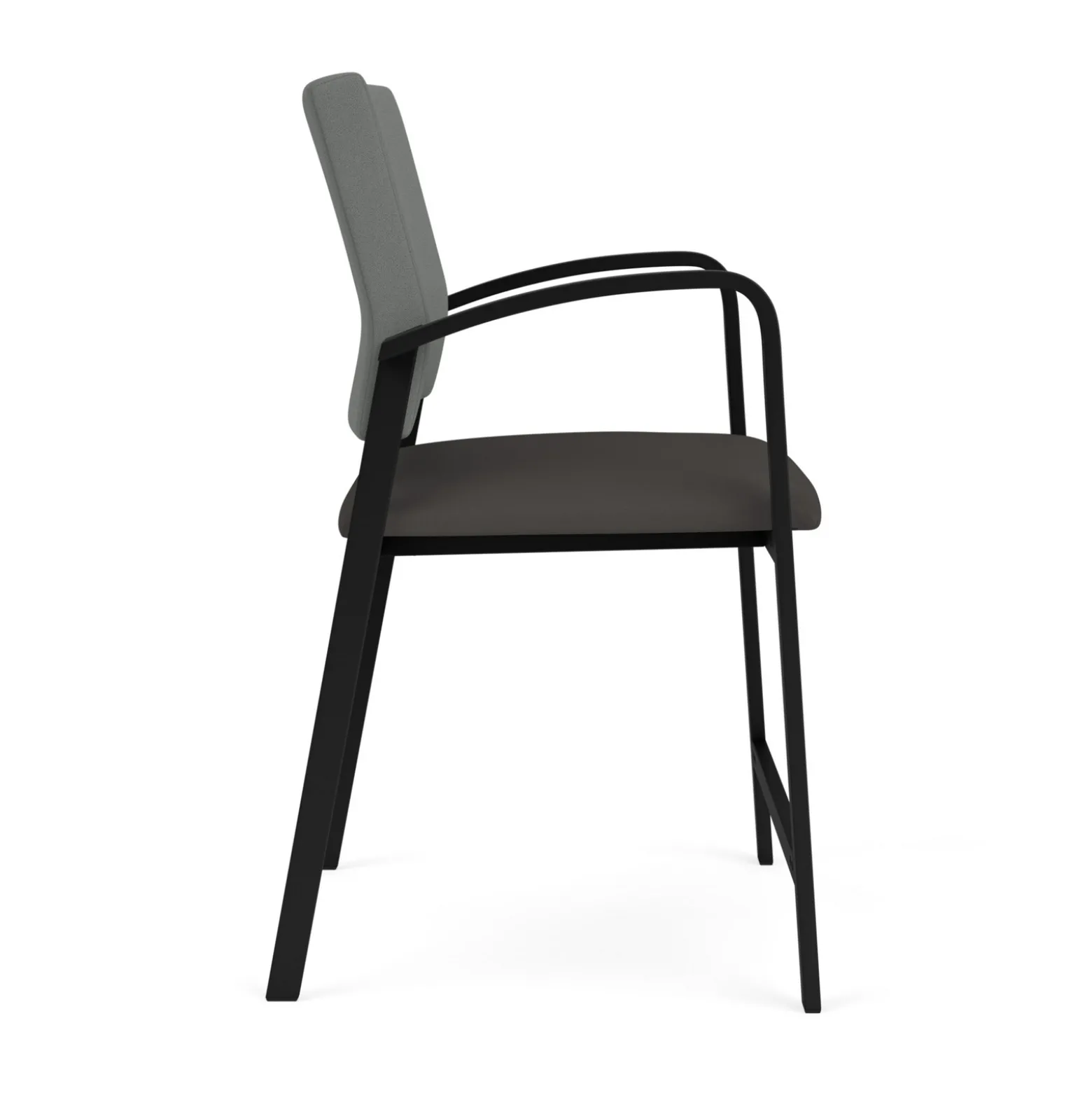 Newport Oversized Hip Chair with Fabric Back and Vinyl Seat