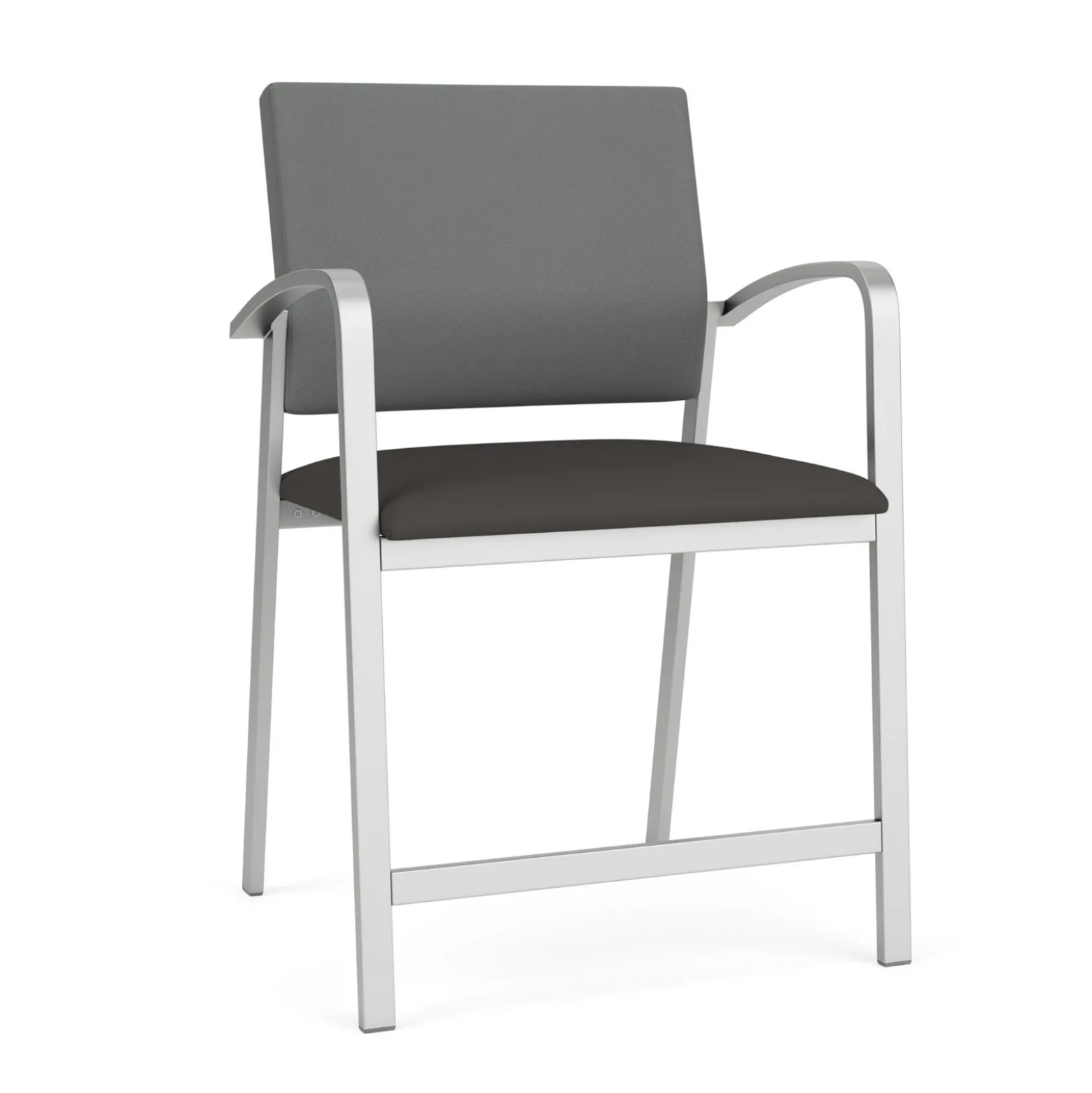 Newport Oversized Hip Chair with Fabric Back and Vinyl Seat