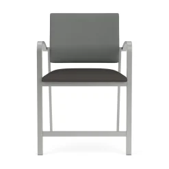 Newport Oversized Hip Chair with Fabric Back and Vinyl Seat