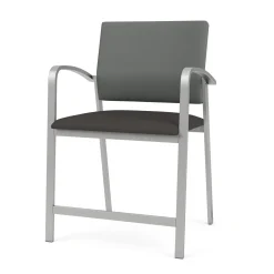 Newport Oversized Hip Chair with Fabric Back and Vinyl Seat