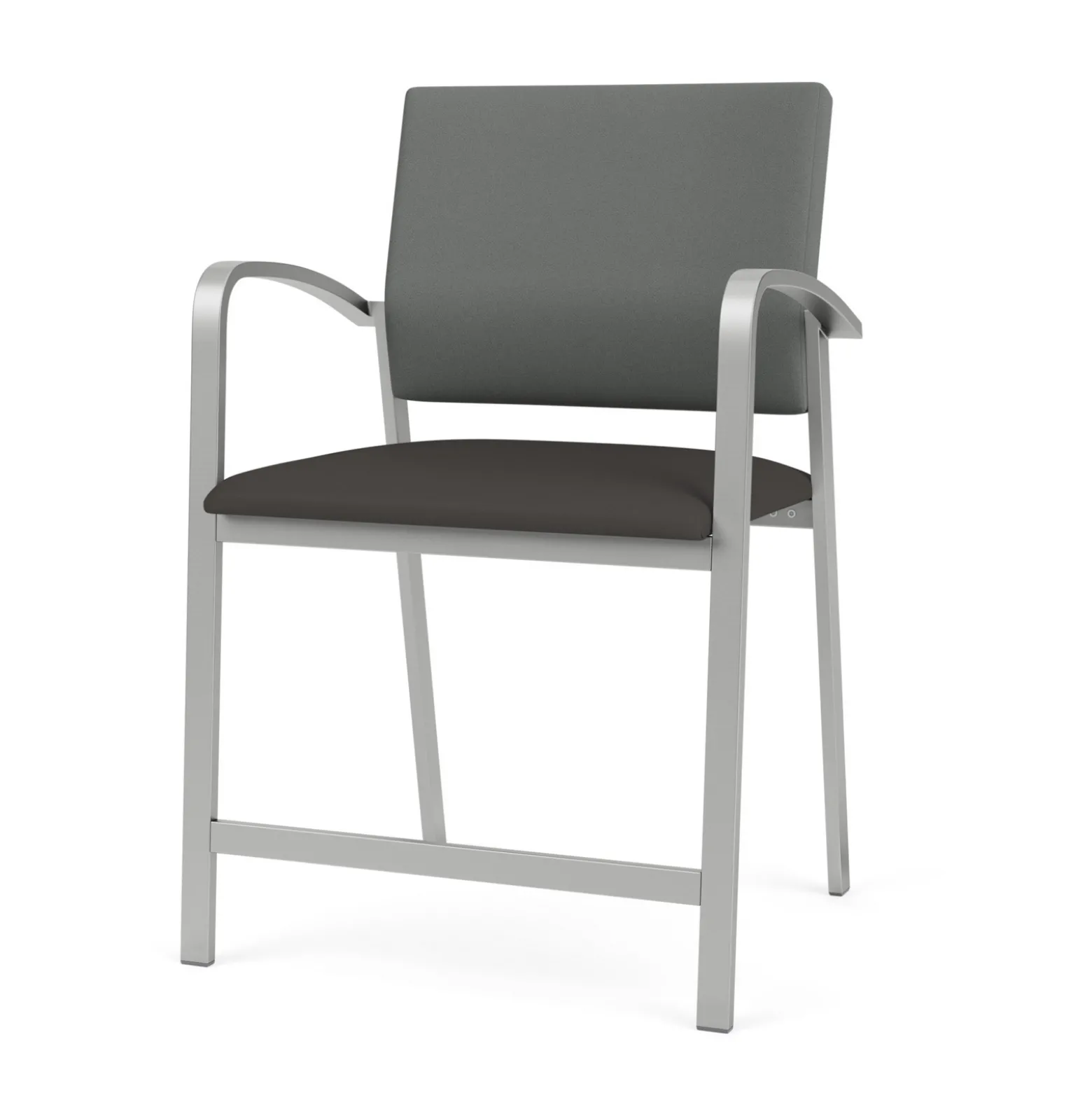 Newport Oversized Hip Chair with Fabric Back and Vinyl Seat