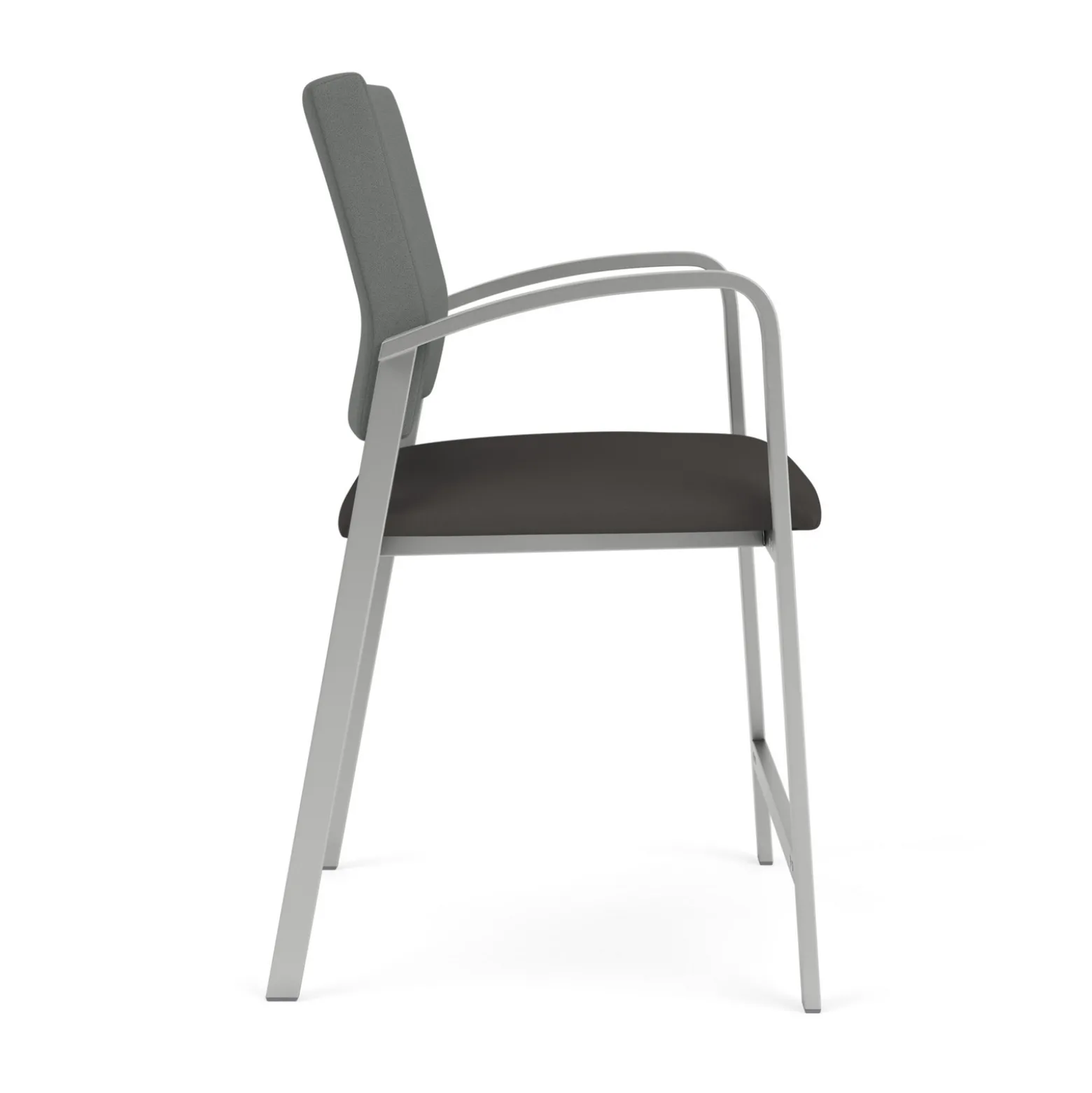 Newport Oversized Hip Chair with Fabric Back and Vinyl Seat