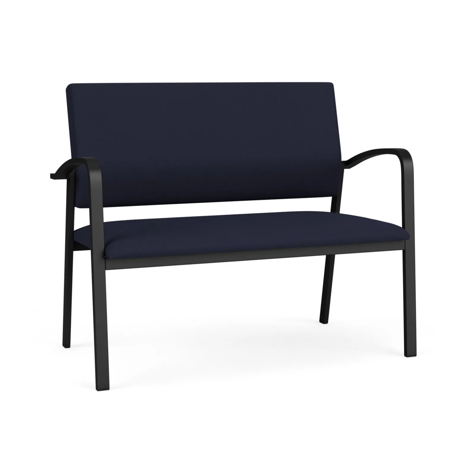 Newport Solid Fabric Loveseat