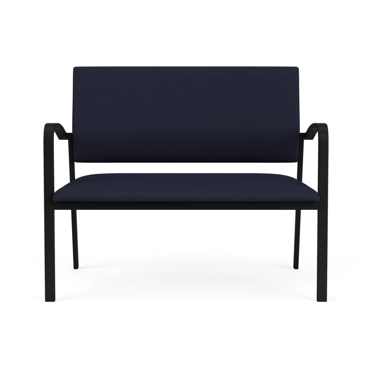 Newport Solid Fabric Loveseat