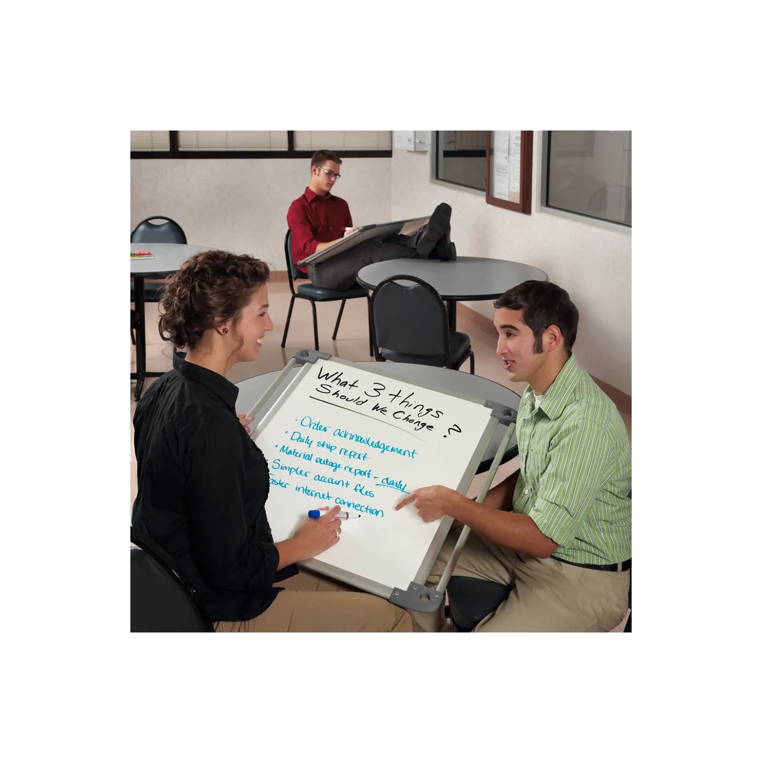 Nexus Double Sided Portable Whiteboard Tablet - 4 pack