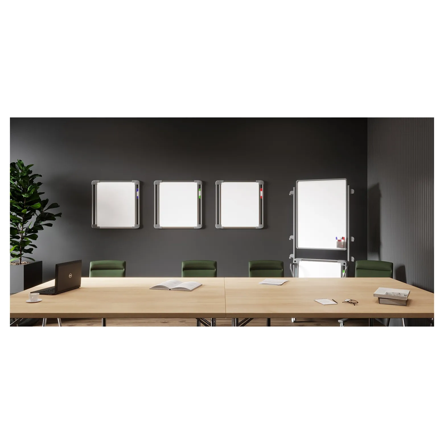 Nexus Double Sided Portable Whiteboard Tablet - 4 pack