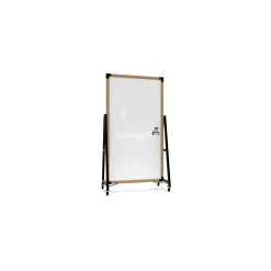 Nexus Double-Sided Mobile Easel Porcelain Magnetic Whiteboard 34"Wx46"H