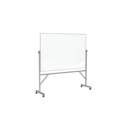 Nexus Double-Sided Mobile Easel Porcelain Magnetic Whiteboard 34"Wx46"H
