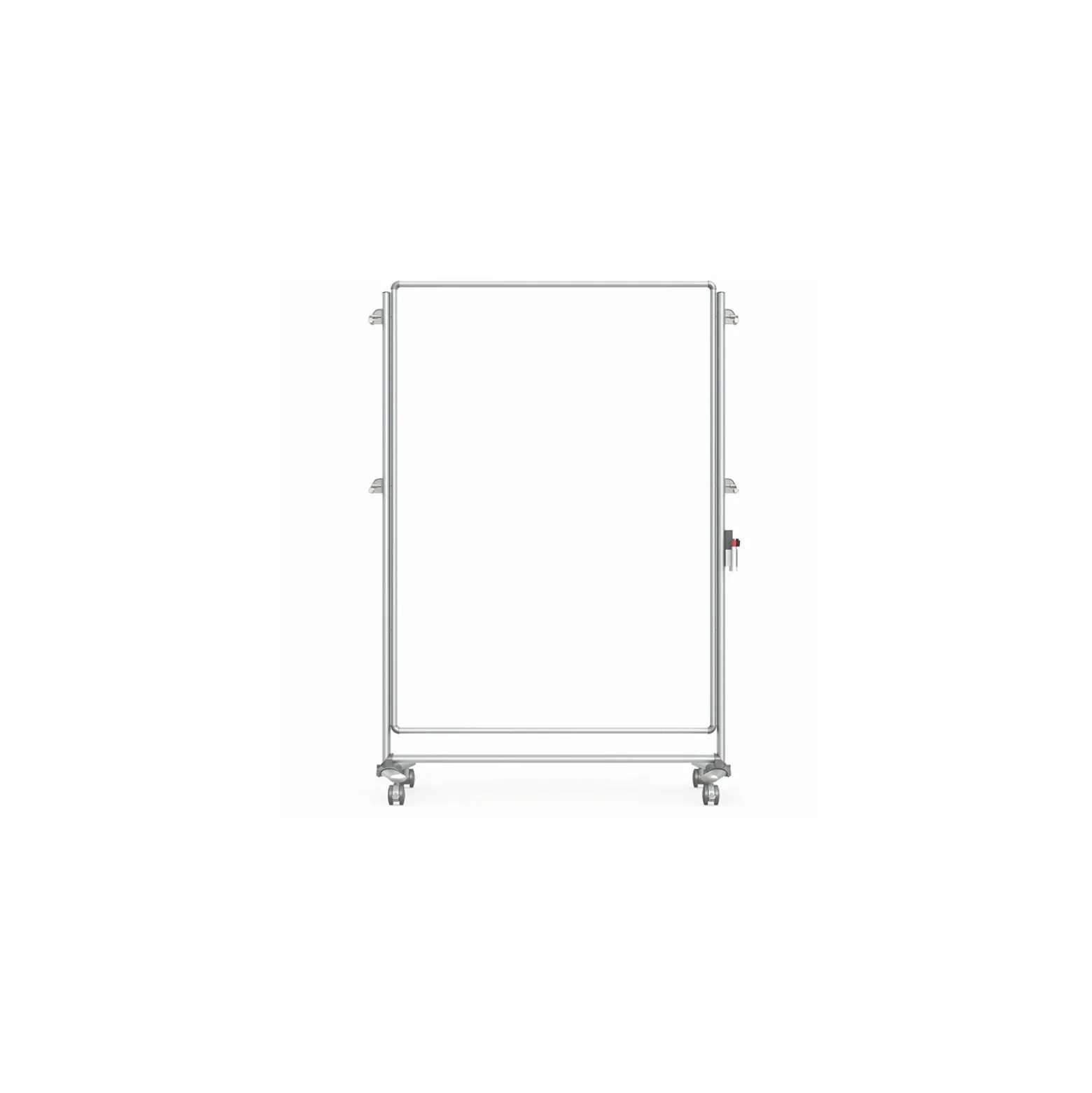 Nexus Double-Sided Mobile Easel Porcelain Magnetic Whiteboard 34"Wx46"H