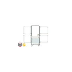 Nexus Double-Sided Mobile Easel Porcelain Magnetic Whiteboard 34"Wx46"H