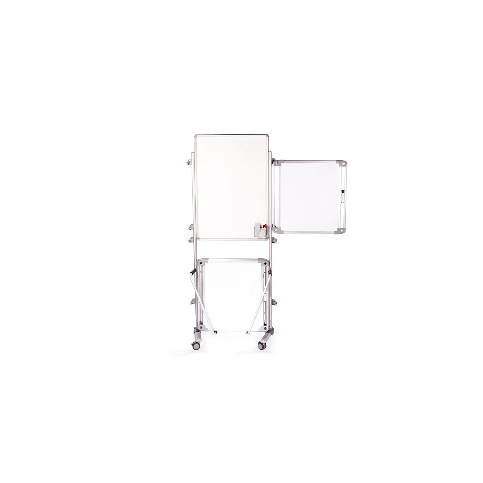 Nexus Double-Sided Mobile Easel Porcelain Magnetic Whiteboard 34"Wx46"H
