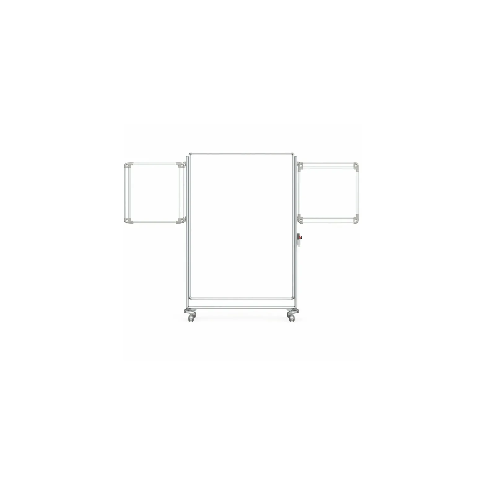 Nexus Double-Sided Mobile Easel Porcelain Magnetic Whiteboard 34"Wx46"H