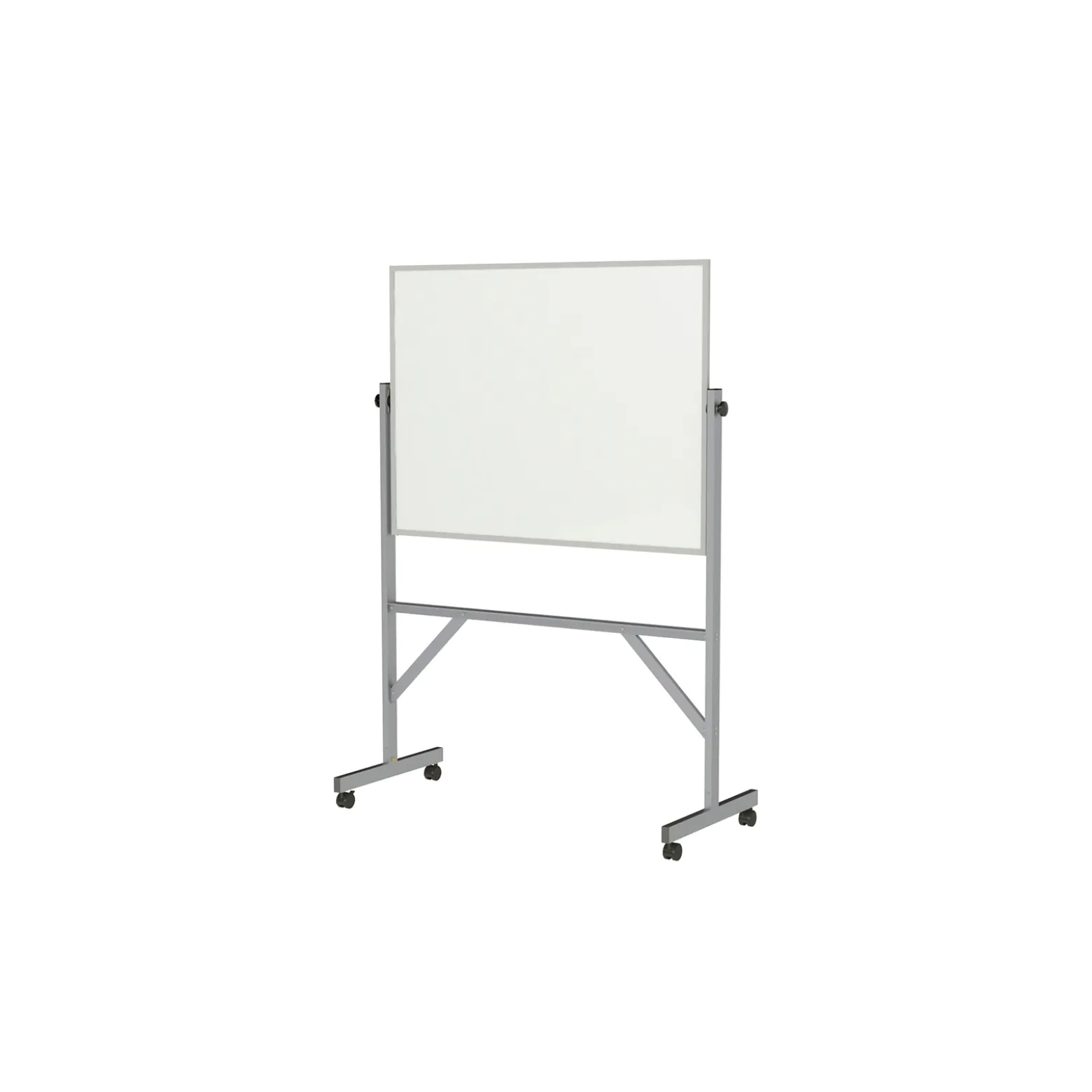 Nexus Double-Sided Mobile Easel Porcelain Magnetic Whiteboard 34"Wx46"H