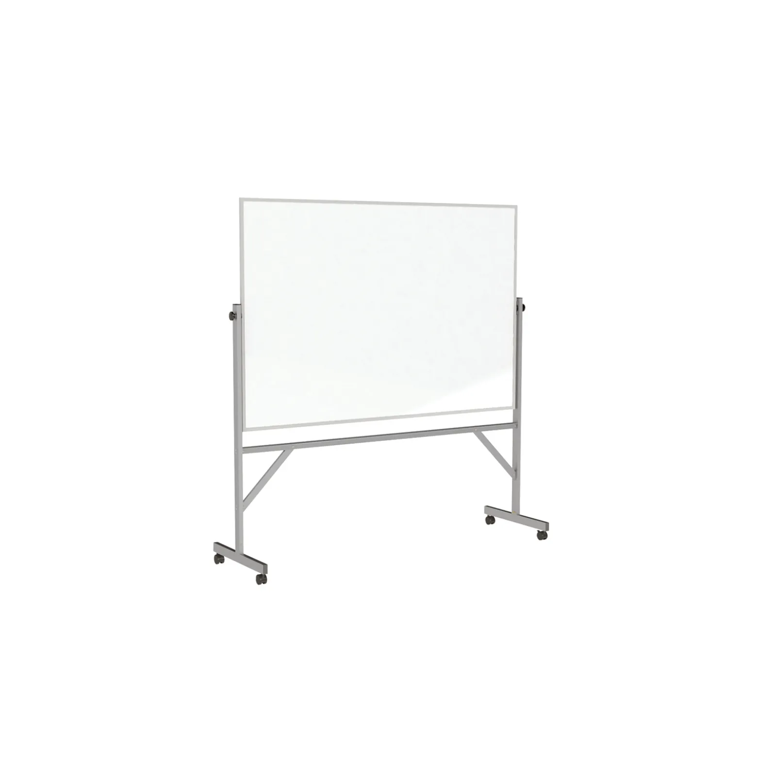 Nexus Double-Sided Mobile Easel Porcelain Magnetic Whiteboard 34"Wx46"H
